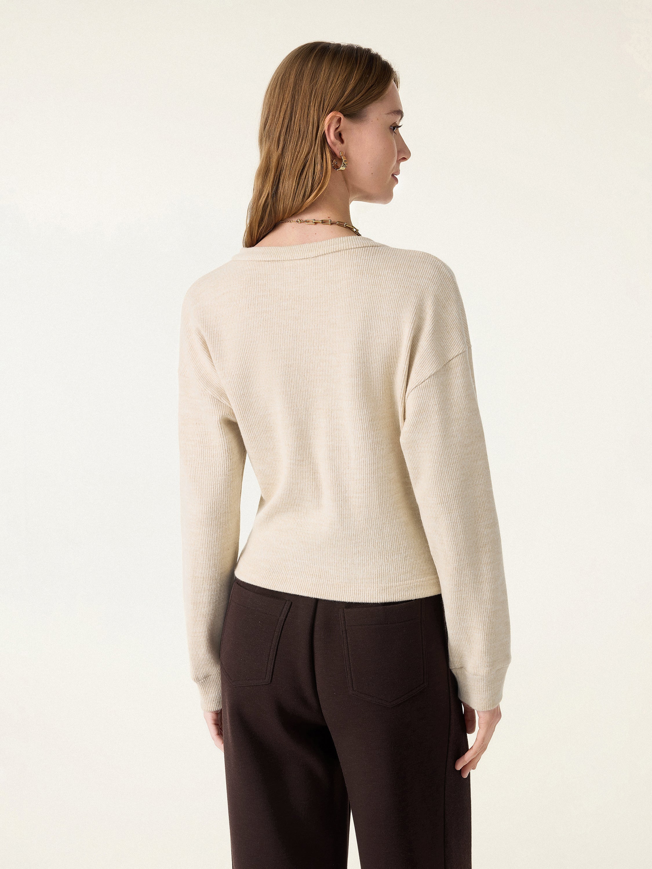 Cozy Knit Buttoned Wrap Cardigan