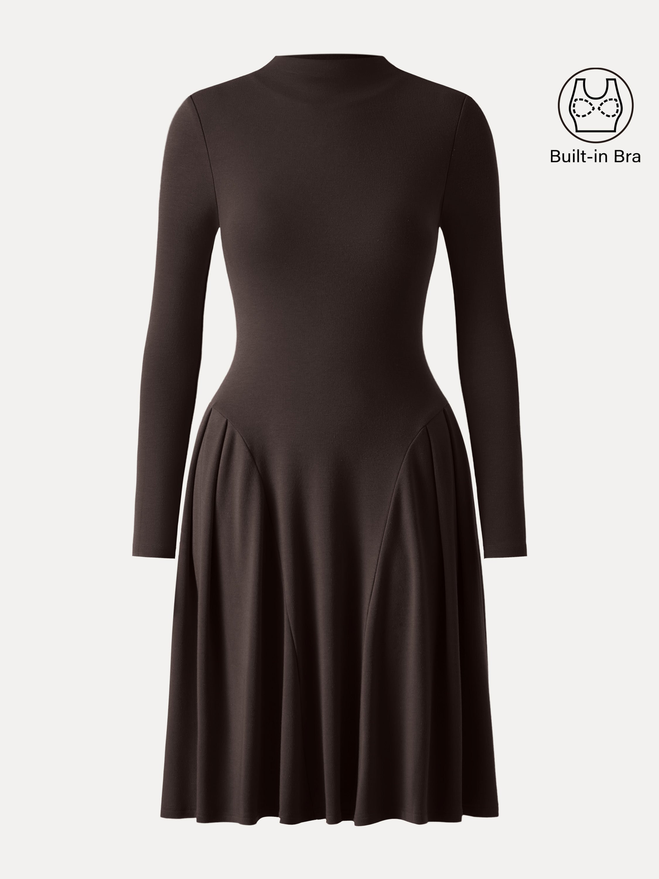 MaxWarm Mockneck Knee Length Brami Dress