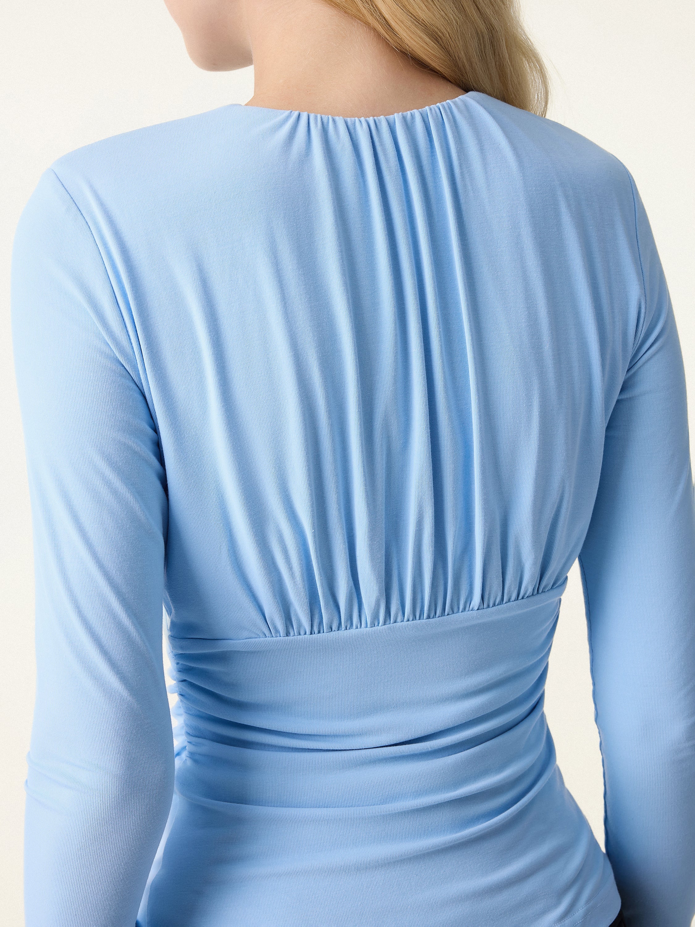 SkinKiss Round Neck All-over Ruching Brami