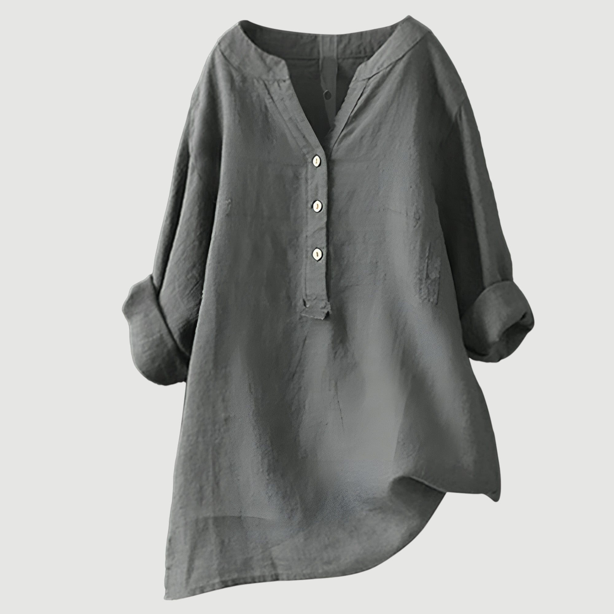 Linda | Relaxed Linen Blend Blouse