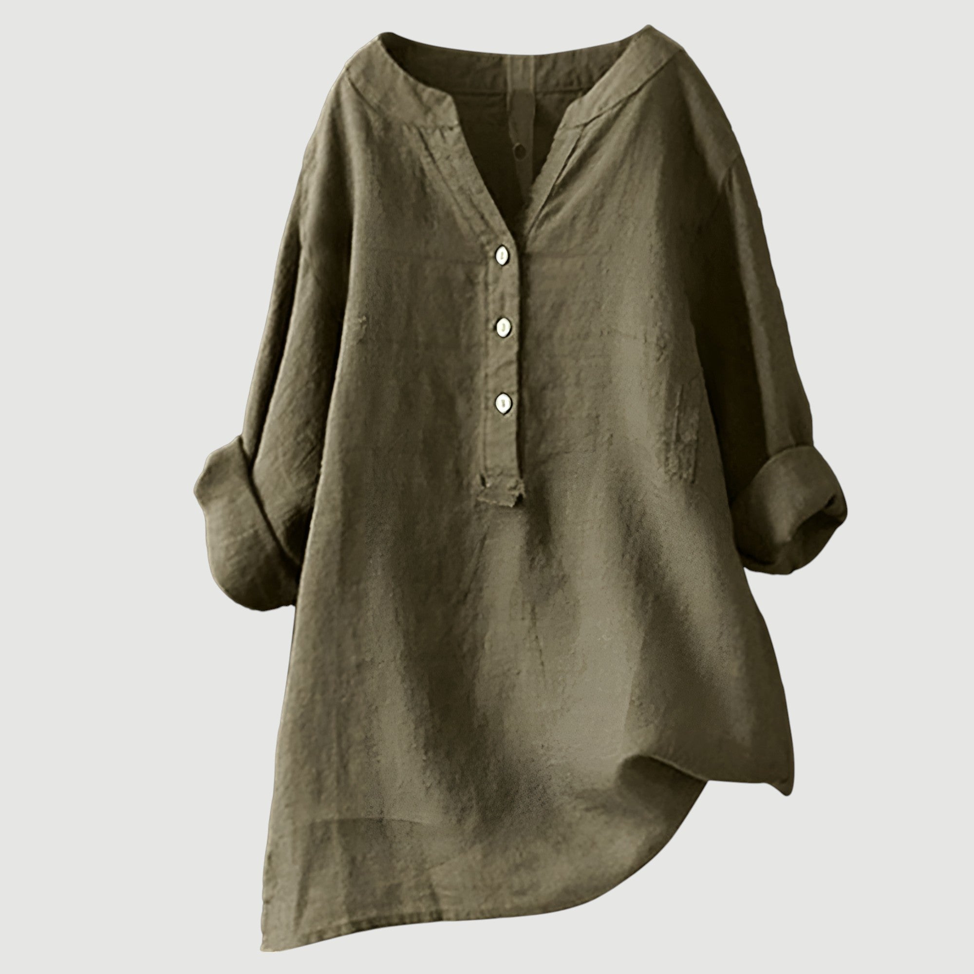 Linda | Relaxed Linen Blend Blouse