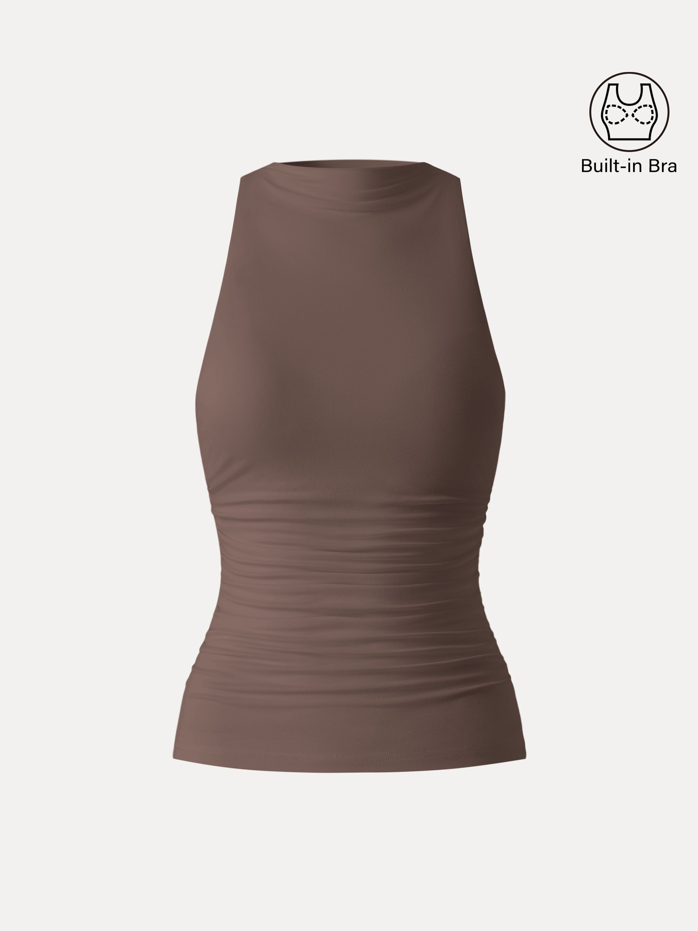 Cooling Ruched Sleeveless Brami Tank