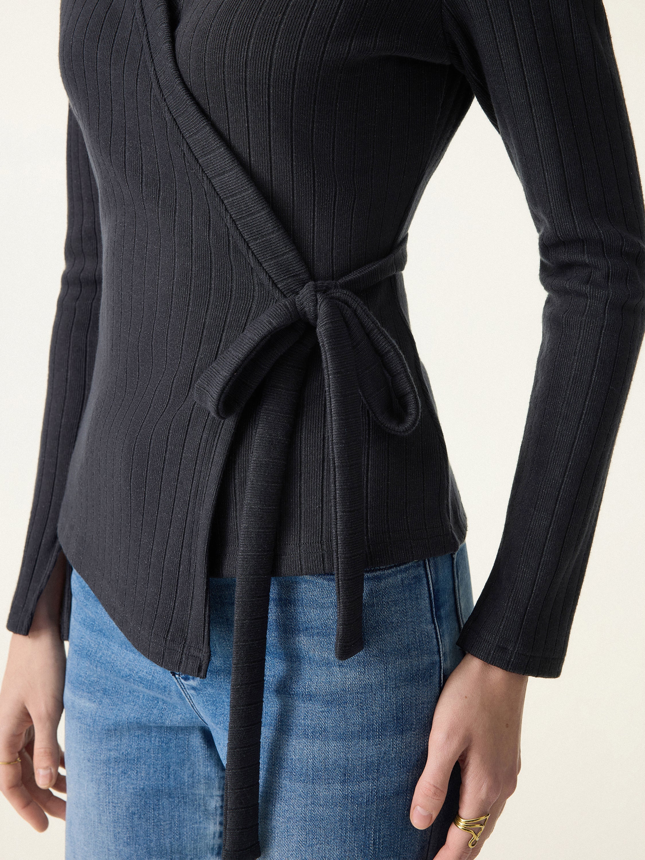 Wrapped Long Sleeve Top