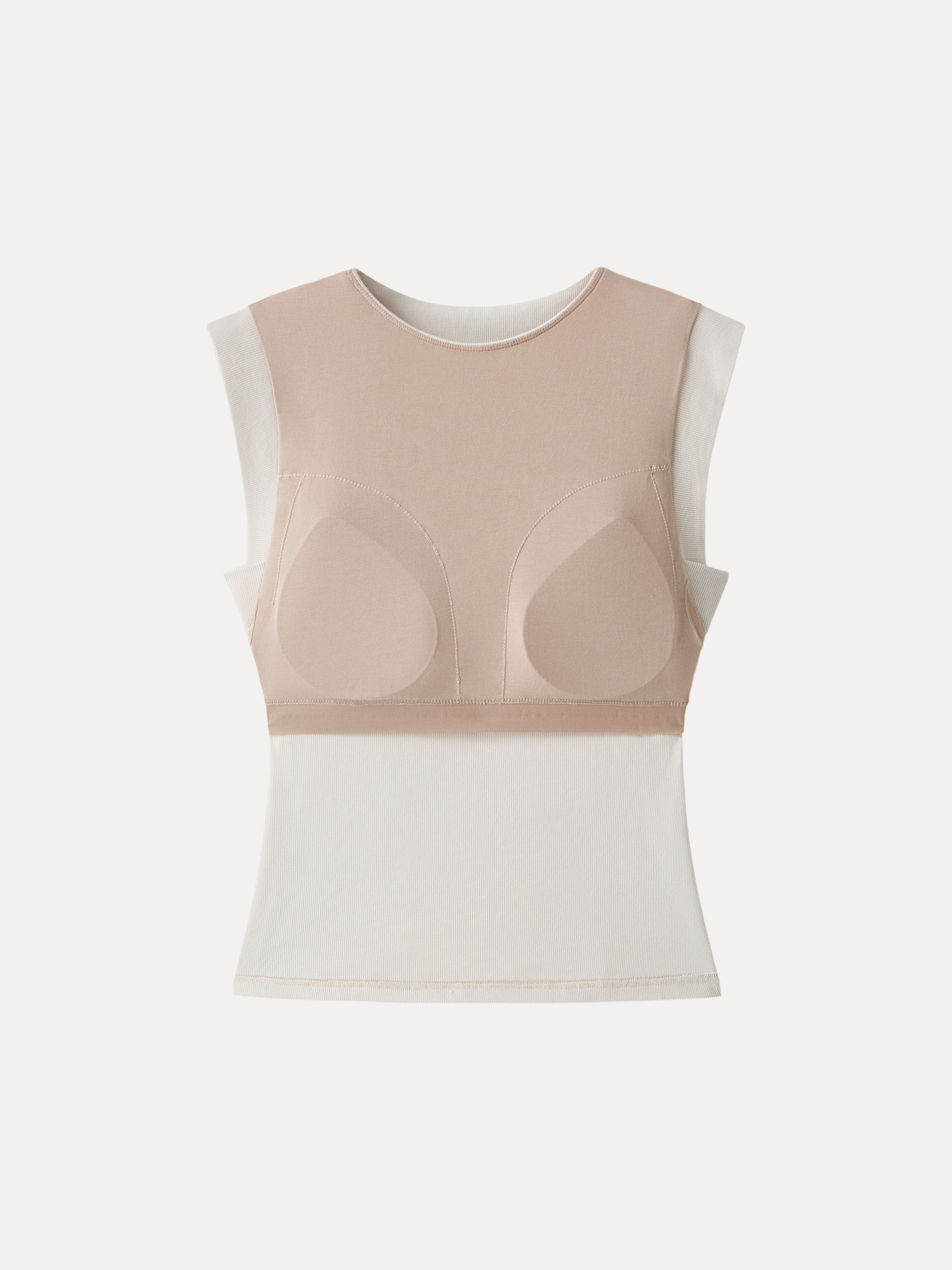 Cotton Viscose Round Neck Wide Shoulder Brami