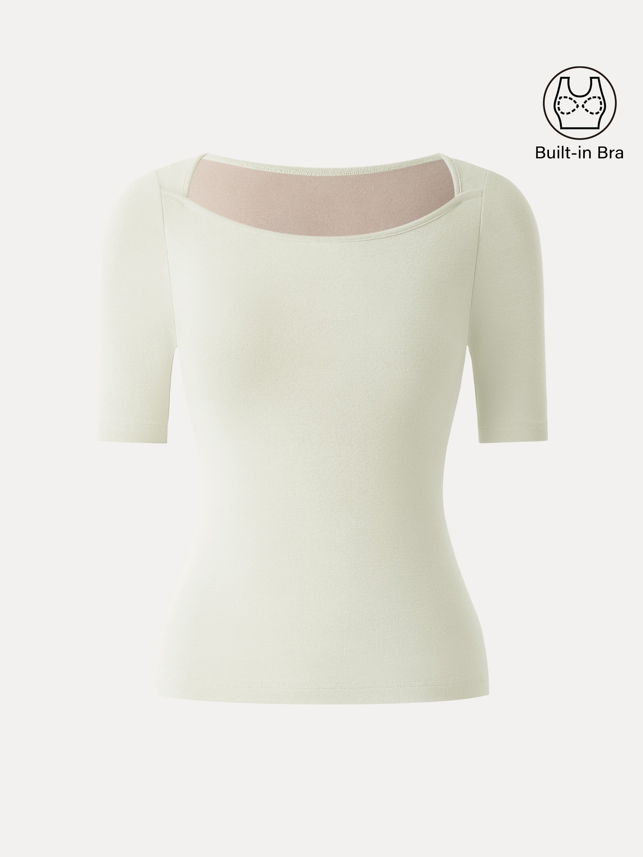 Cotton Lyocell Scoop Neck Short Sleeve Brami