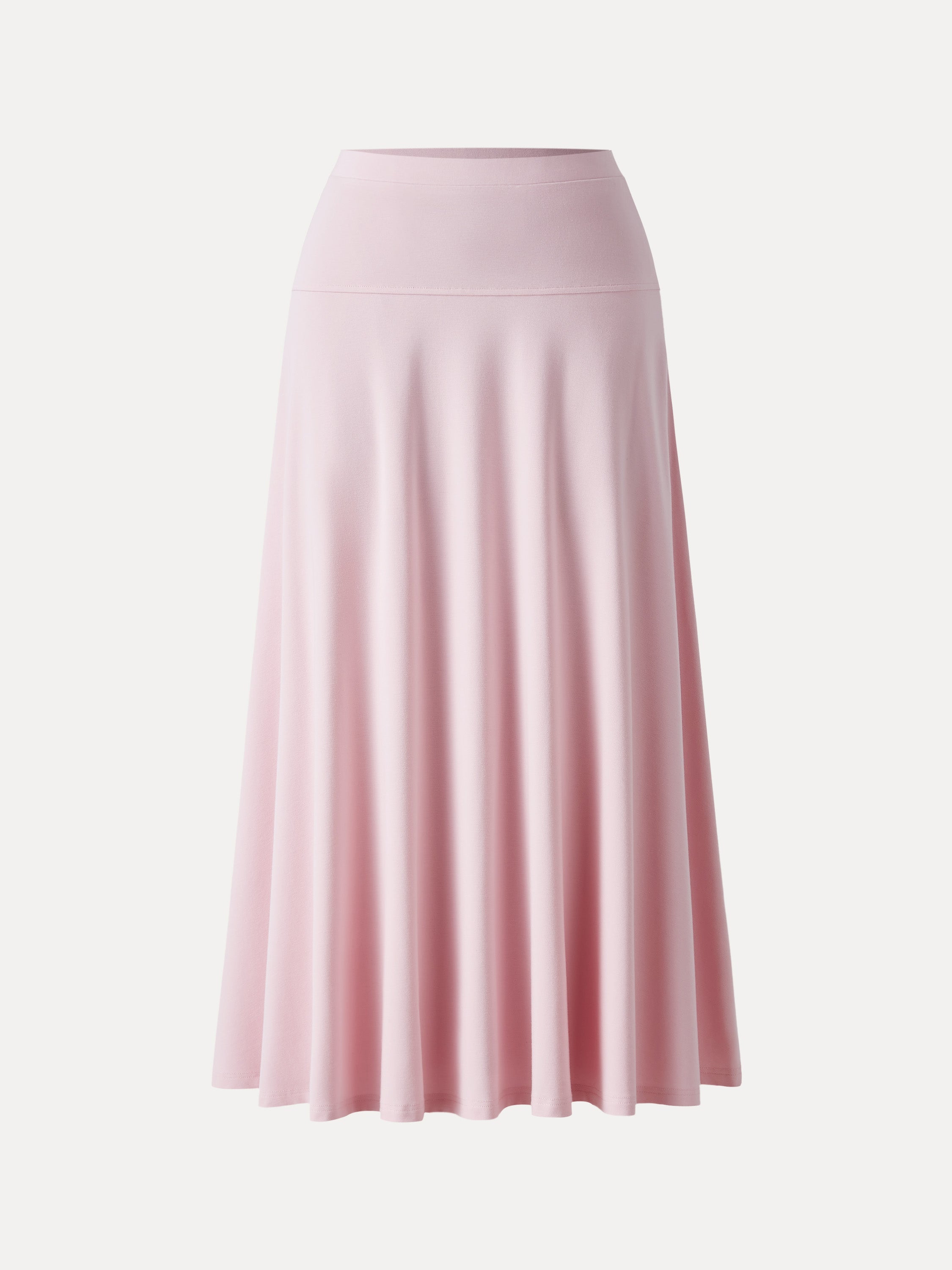 Mid Rise Flare Circle Midi Skirt with Pockets