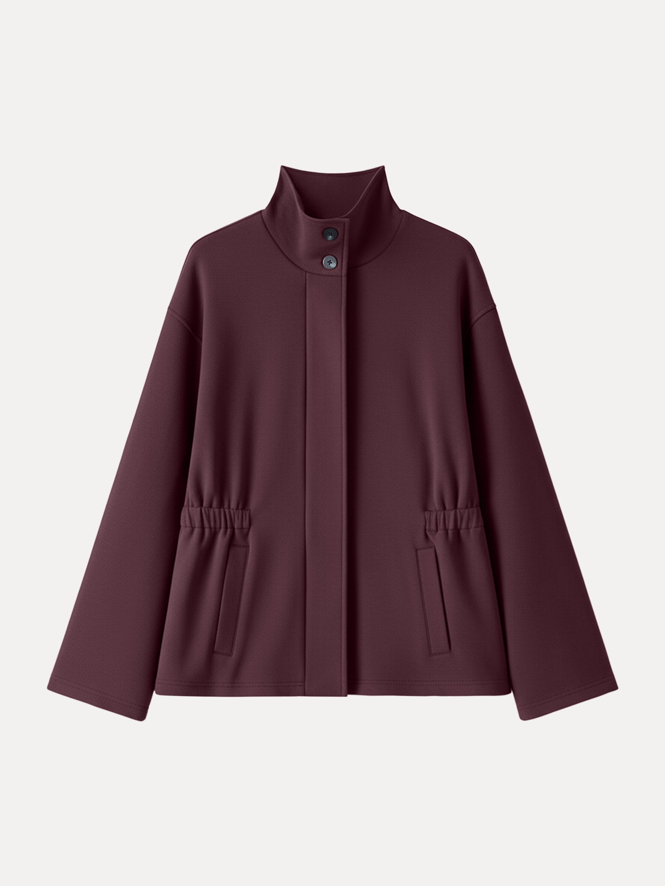 Windproof Cozy Warm Stand Collard Cinched Waist Jackets
