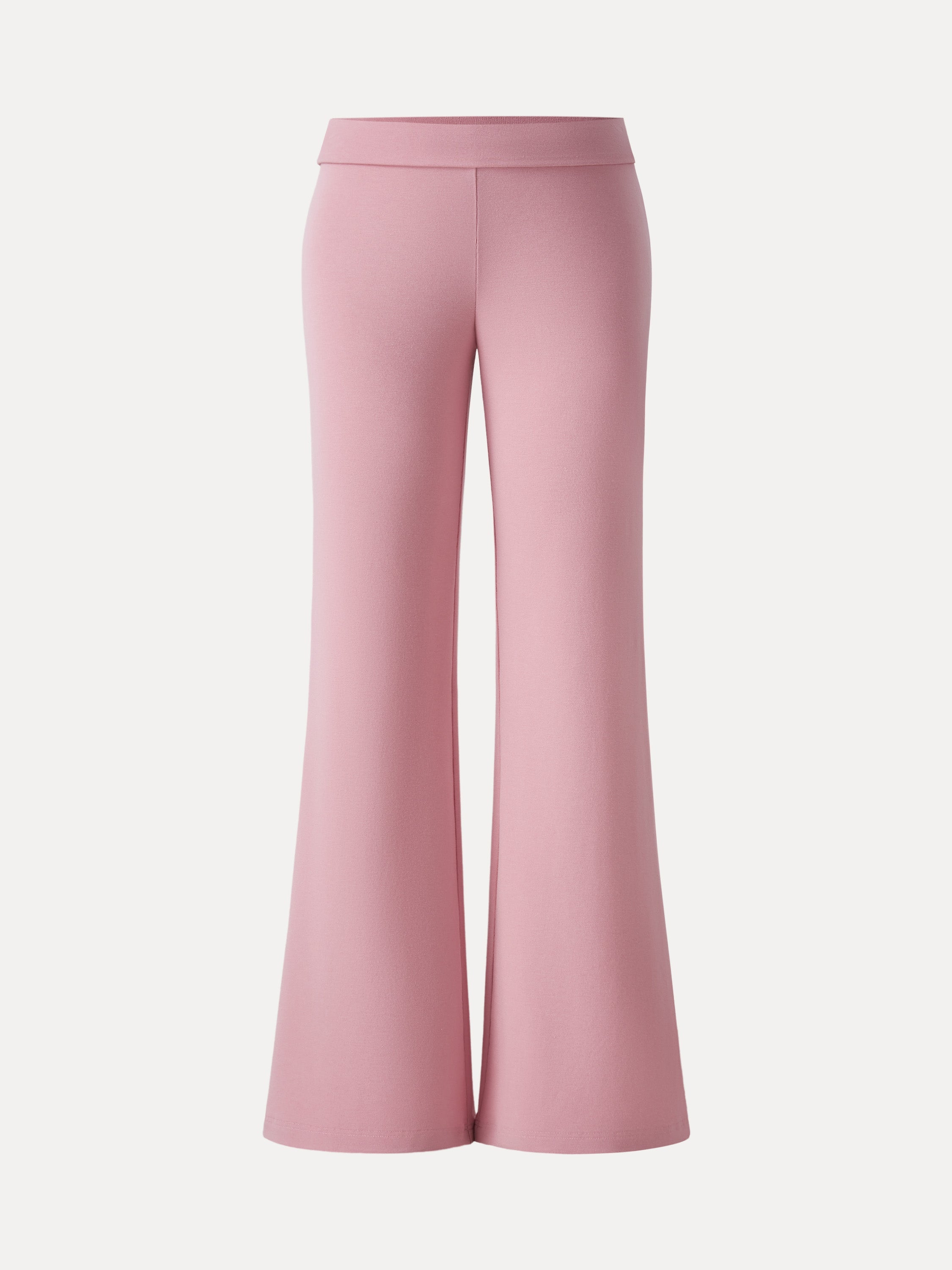 Petite Lyocell Wool Low Rise Pull-on Flared Pants