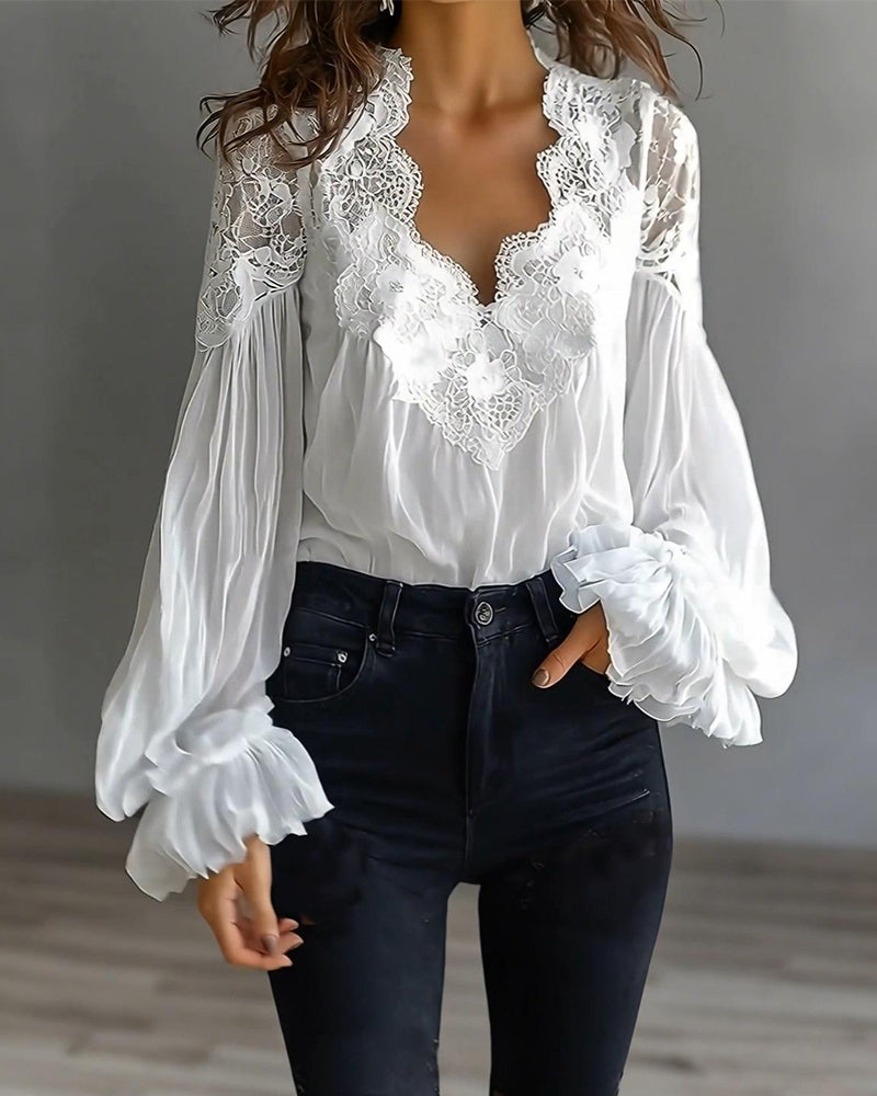 Lace Collar Blouse