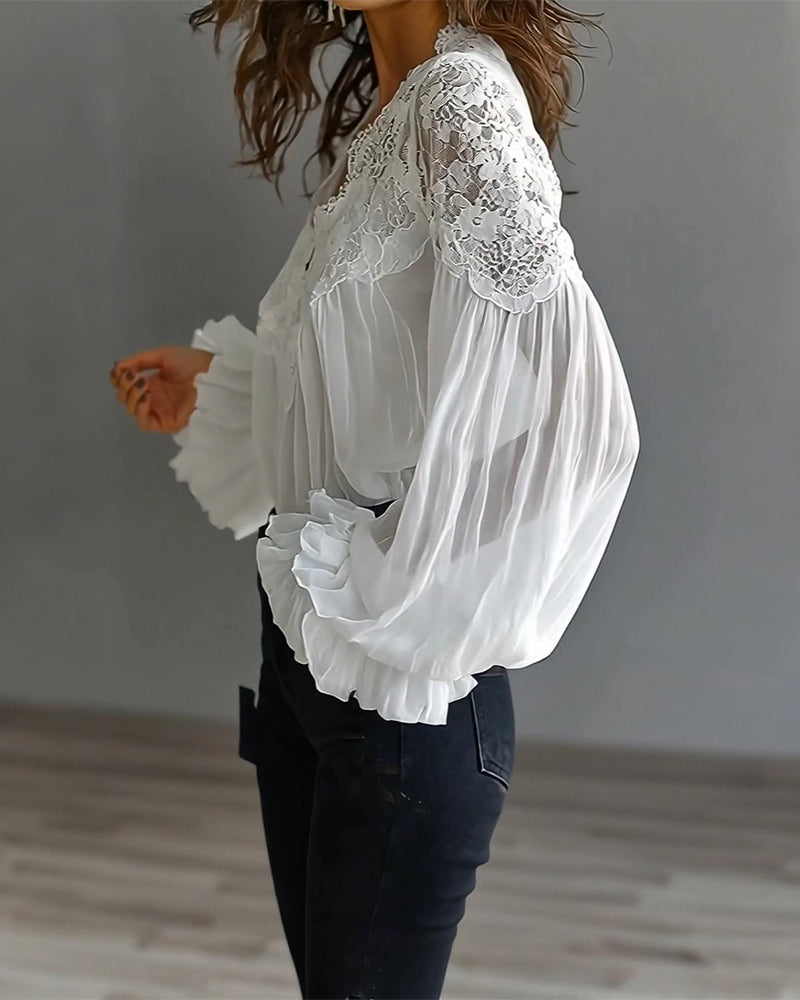 Lace Collar Blouse